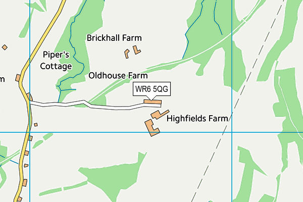 WR6 5QG map - OS VectorMap District (Ordnance Survey) WR6 5QG map - OS VectorMap District (Ordnance Survey)