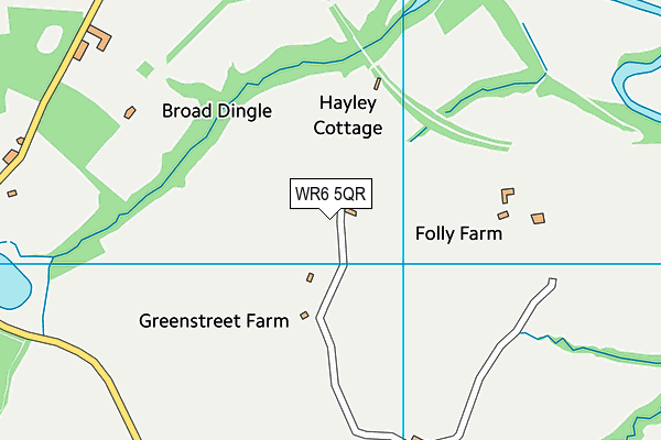 WR6 5QR map - OS VectorMap District (Ordnance Survey) WR6 5QR map - OS VectorMap District (Ordnance Survey)