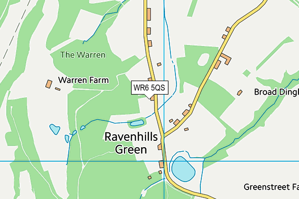WR6 5QS map - OS VectorMap District (Ordnance Survey) WR6 5QS map - OS VectorMap District (Ordnance Survey)