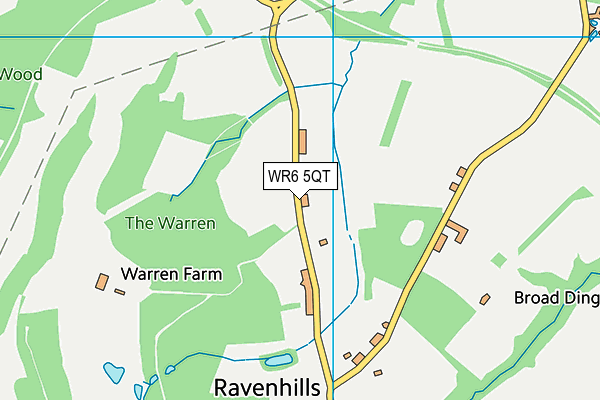 WR6 5QT map - OS VectorMap District (Ordnance Survey) WR6 5QT map - OS VectorMap District (Ordnance Survey)