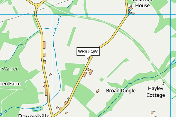 WR6 5QW map - OS VectorMap District (Ordnance Survey) WR6 5QW map - OS VectorMap District (Ordnance Survey)