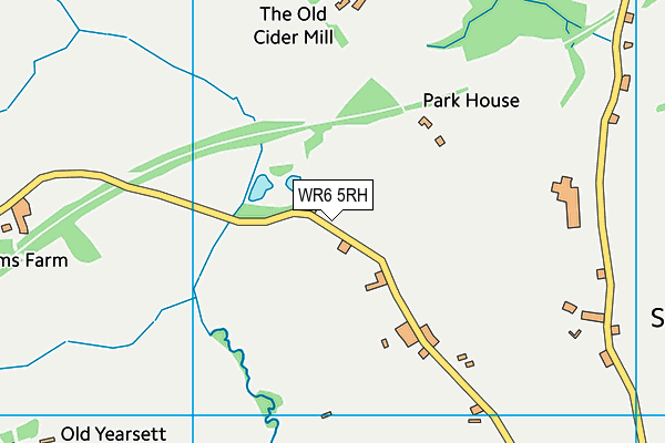 WR6 5RH map - OS VectorMap District (Ordnance Survey) WR6 5RH map - OS VectorMap District (Ordnance Survey)