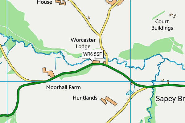 WR6 5SF map - OS VectorMap District (Ordnance Survey) WR6 5SF map - OS VectorMap District (Ordnance Survey)