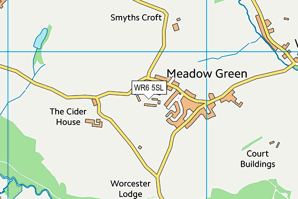 WR6 5SL map - OS VectorMap District (Ordnance Survey) WR6 5SL map - OS VectorMap District (Ordnance Survey)