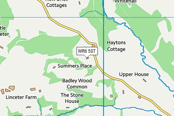 WR6 5ST map - OS VectorMap District (Ordnance Survey) WR6 5ST map - OS VectorMap District (Ordnance Survey)
