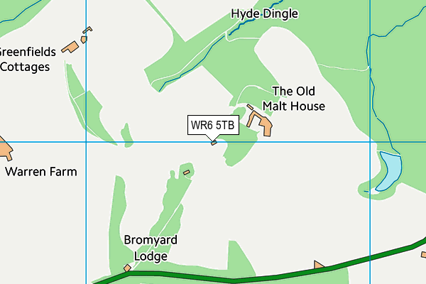 WR6 5TB map - OS VectorMap District (Ordnance Survey) WR6 5TB map - OS VectorMap District (Ordnance Survey)