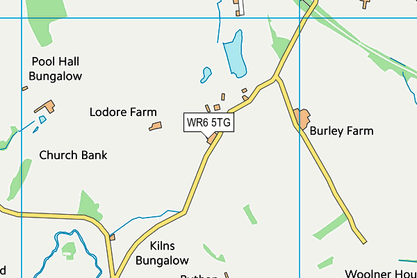 WR6 5TG map - OS VectorMap District (Ordnance Survey) WR6 5TG map - OS VectorMap District (Ordnance Survey)