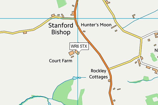 WR6 5TX map - OS VectorMap District (Ordnance Survey) WR6 5TX map - OS VectorMap District (Ordnance Survey)