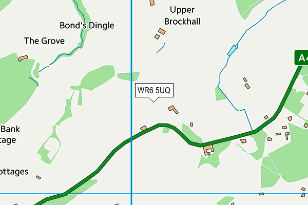 WR6 5UQ map - OS VectorMap District (Ordnance Survey)