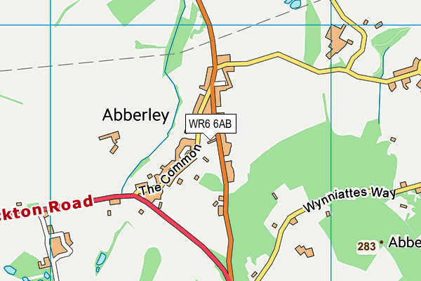 WR6 6AB map - OS VectorMap District (Ordnance Survey) WR6 6AB map - OS VectorMap District (Ordnance Survey)