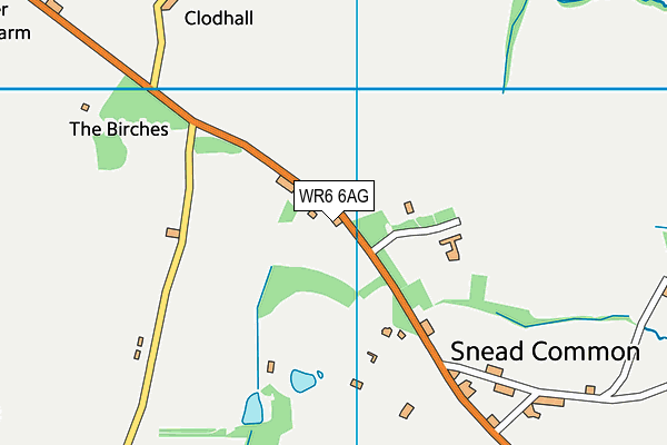 WR6 6AG map - OS VectorMap District (Ordnance Survey)