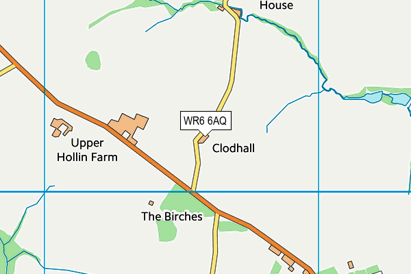 WR6 6AQ map - OS VectorMap District (Ordnance Survey) WR6 6AQ map - OS VectorMap District (Ordnance Survey)