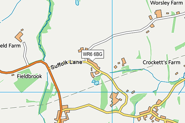 WR6 6BG map - OS VectorMap District (Ordnance Survey) WR6 6BG map - OS VectorMap District (Ordnance Survey)