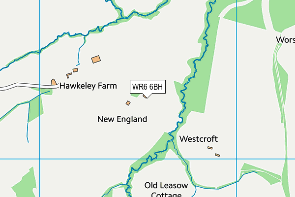 WR6 6BH map - OS VectorMap District (Ordnance Survey) WR6 6BH map - OS VectorMap District (Ordnance Survey)