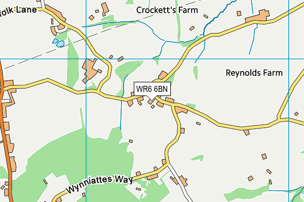 WR6 6BN map - OS VectorMap District (Ordnance Survey) WR6 6BN map - OS VectorMap District (Ordnance Survey)