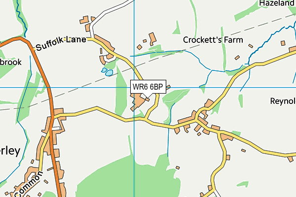 WR6 6BP map - OS VectorMap District (Ordnance Survey) WR6 6BP map - OS VectorMap District (Ordnance Survey)
