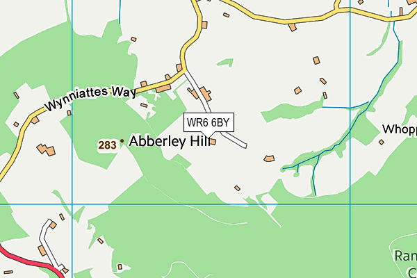 WR6 6BY map - OS VectorMap District (Ordnance Survey) WR6 6BY map - OS VectorMap District (Ordnance Survey)