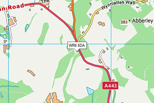 WR6 6DA map - OS VectorMap District (Ordnance Survey)