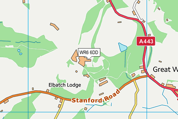 WR6 6DD map - OS VectorMap District (Ordnance Survey) WR6 6DD map - OS VectorMap District (Ordnance Survey)