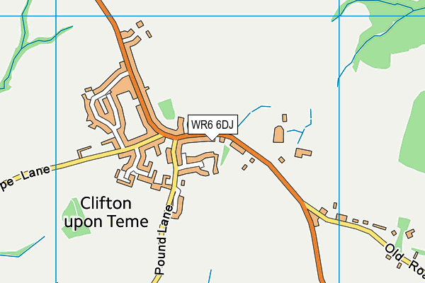 WR6 6DJ map - OS VectorMap District (Ordnance Survey) WR6 6DJ map - OS VectorMap District (Ordnance Survey)
