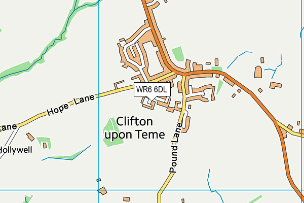 WR6 6DL map - OS VectorMap District (Ordnance Survey) WR6 6DL map - OS VectorMap District (Ordnance Survey)