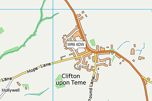 WR6 6DW map - OS VectorMap District (Ordnance Survey)