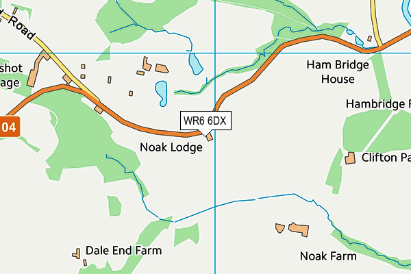 WR6 6DX map - OS VectorMap District (Ordnance Survey) WR6 6DX map - OS VectorMap District (Ordnance Survey)