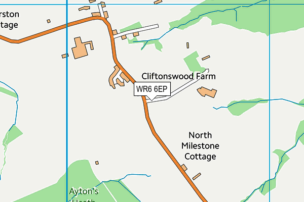 WR6 6EP map - OS VectorMap District (Ordnance Survey)