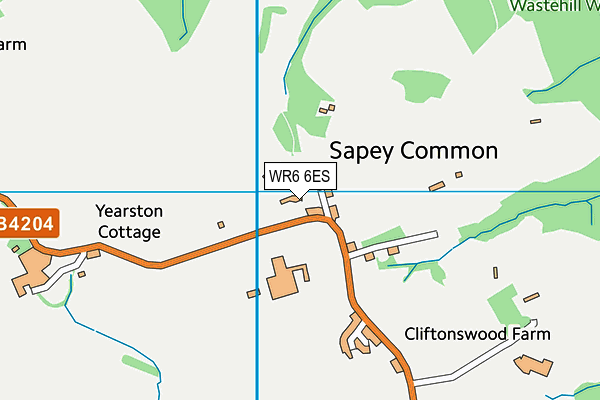 WR6 6ES map - OS VectorMap District (Ordnance Survey) WR6 6ES map - OS VectorMap District (Ordnance Survey)