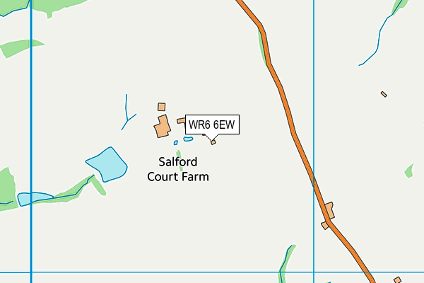 WR6 6EW map - OS VectorMap District (Ordnance Survey) WR6 6EW map - OS VectorMap District (Ordnance Survey)