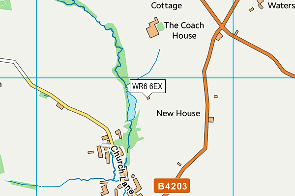 WR6 6EX map - OS VectorMap District (Ordnance Survey) WR6 6EX map - OS VectorMap District (Ordnance Survey)