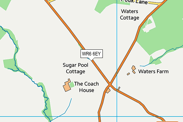 WR6 6EY map - OS VectorMap District (Ordnance Survey) WR6 6EY map - OS VectorMap District (Ordnance Survey)