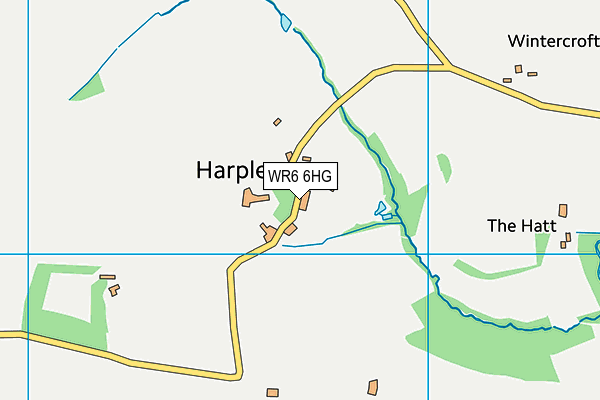 WR6 6HG map - OS VectorMap District (Ordnance Survey) WR6 6HG map - OS VectorMap District (Ordnance Survey)