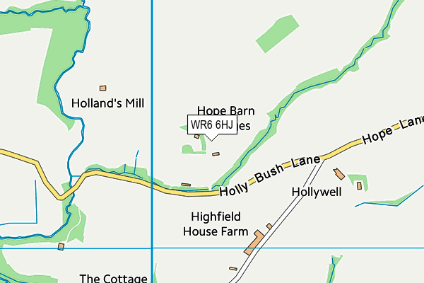 WR6 6HJ map - OS VectorMap District (Ordnance Survey) WR6 6HJ map - OS VectorMap District (Ordnance Survey)