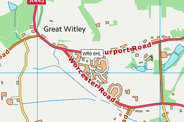 WR6 6HL map - OS VectorMap District (Ordnance Survey) WR6 6HL map - OS VectorMap District (Ordnance Survey)