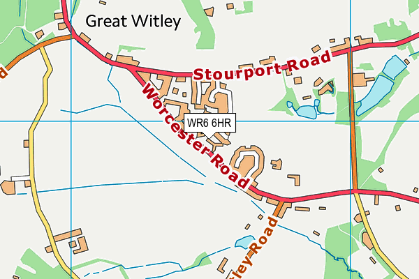 WR6 6HR map - OS VectorMap District (Ordnance Survey) WR6 6HR map - OS VectorMap District (Ordnance Survey)