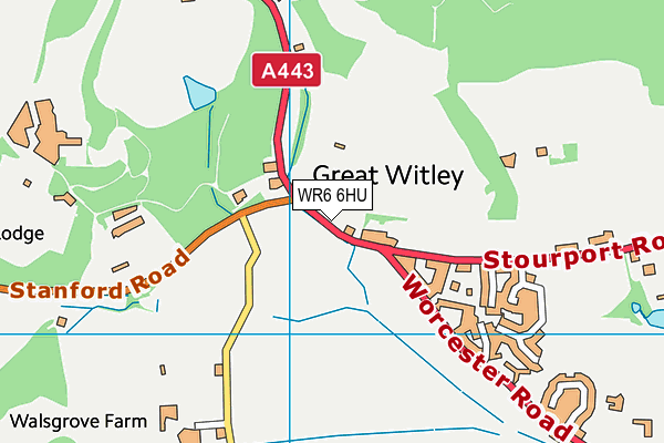 WR6 6HU map - OS VectorMap District (Ordnance Survey) WR6 6HU map - OS VectorMap District (Ordnance Survey)