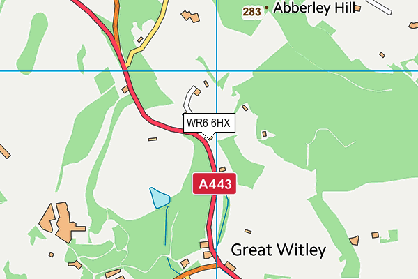 WR6 6HX map - OS VectorMap District (Ordnance Survey) WR6 6HX map - OS VectorMap District (Ordnance Survey)