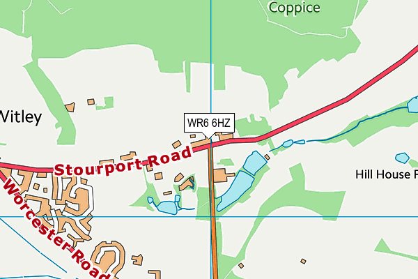 WR6 6HZ map - OS VectorMap District (Ordnance Survey) WR6 6HZ map - OS VectorMap District (Ordnance Survey)