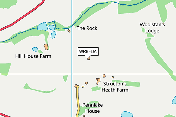 WR6 6JA map - OS VectorMap District (Ordnance Survey) WR6 6JA map - OS VectorMap District (Ordnance Survey)