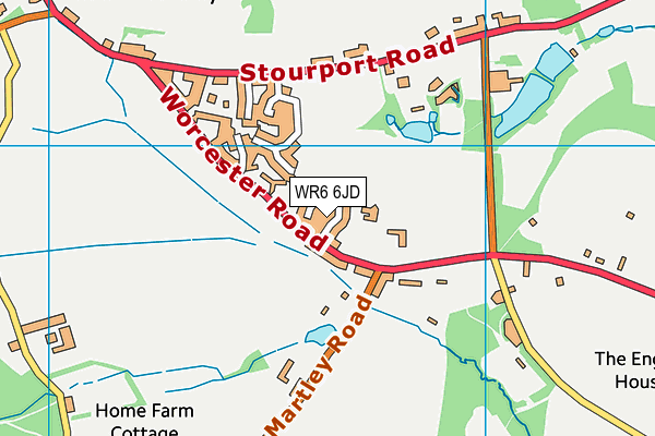 WR6 6JD map - OS VectorMap District (Ordnance Survey) WR6 6JD map - OS VectorMap District (Ordnance Survey)