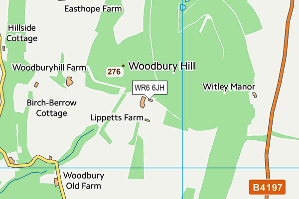 WR6 6JH map - OS VectorMap District (Ordnance Survey) WR6 6JH map - OS VectorMap District (Ordnance Survey)