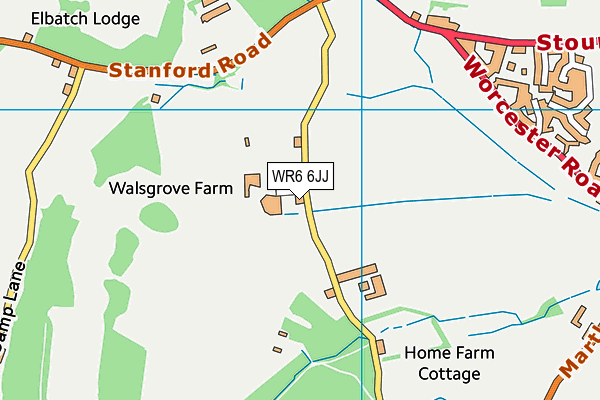 WR6 6JJ map - OS VectorMap District (Ordnance Survey) WR6 6JJ map - OS VectorMap District (Ordnance Survey)