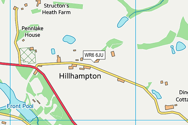 WR6 6JU map - OS VectorMap District (Ordnance Survey) WR6 6JU map - OS VectorMap District (Ordnance Survey)
