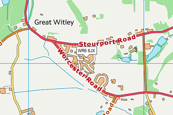 WR6 6JX map - OS VectorMap District (Ordnance Survey) WR6 6JX map - OS VectorMap District (Ordnance Survey)