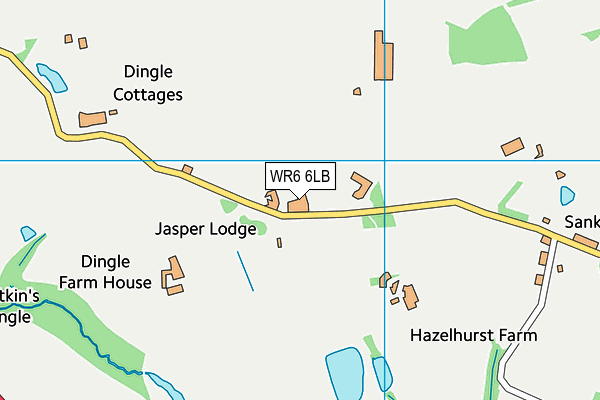 WR6 6LB map - OS VectorMap District (Ordnance Survey) WR6 6LB map - OS VectorMap District (Ordnance Survey)