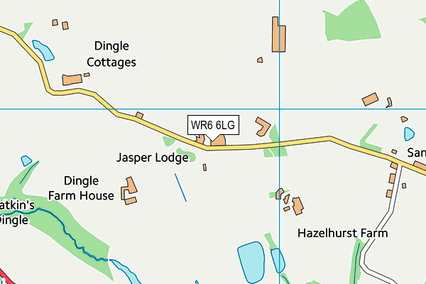WR6 6LG map - OS VectorMap District (Ordnance Survey) WR6 6LG map - OS VectorMap District (Ordnance Survey)