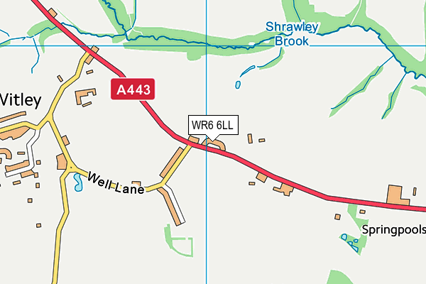 WR6 6LL map - OS VectorMap District (Ordnance Survey) WR6 6LL map - OS VectorMap District (Ordnance Survey)