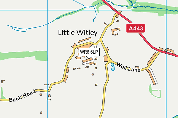 WR6 6LP map - OS VectorMap District (Ordnance Survey)