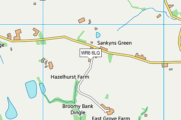 WR6 6LQ map - OS VectorMap District (Ordnance Survey)
